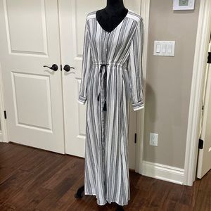 Maxi shirt dress button down